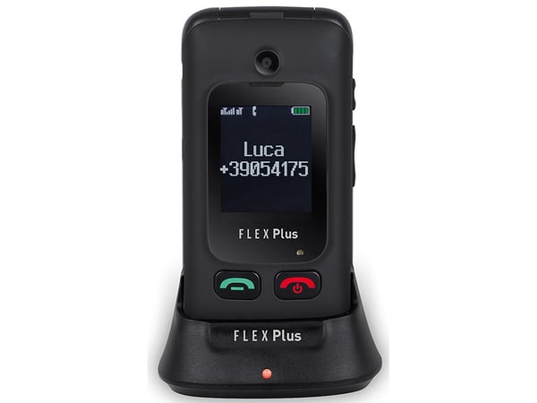 Trevi Flex Plus 55 6,1 cm (2.4") Musta Senioripuhelin