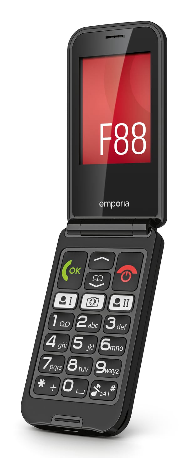 Emporia emporiaTALKglam 6,1 cm (2.4") 94 g Musta Ominaisuuspuhelin
