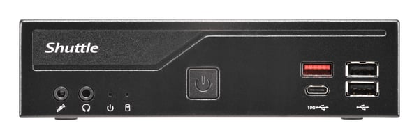 Shuttle Slim PC DH810 1,35 L størrelse PC Sort LGA 1851 (Socket V1)
