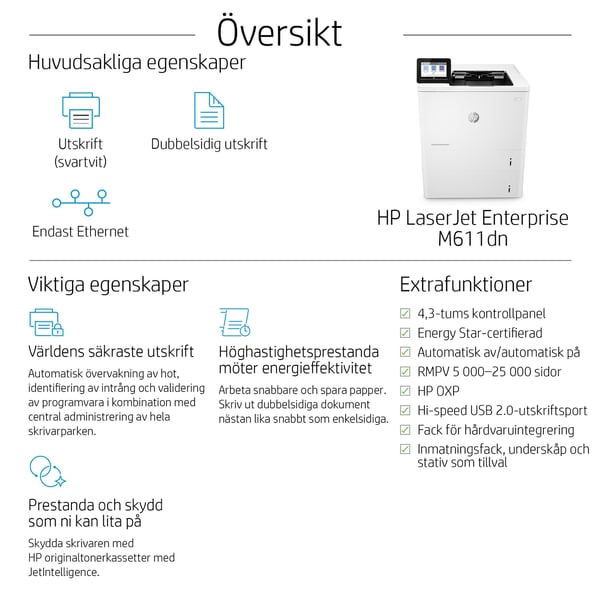 HP LaserJet Enterprise M611dn