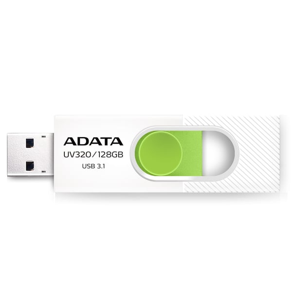 ADATA UV320 USB-nøgle 128 GB USB Type-A 3.2 Gen 1 (3.1 Gen 1) Grøn, Hvid