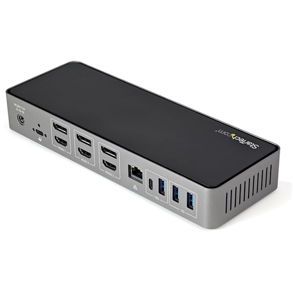 StarTech.com USB-C USB-A Dock - Hybrid Universal Trippel Skärm Dockningsstation för Laptop DP & HDMI 4K