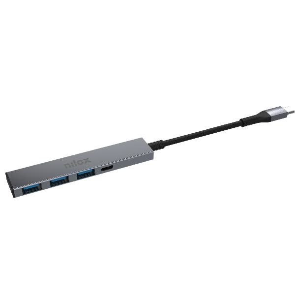 Nilox NXHUBUSBC02 gränssnittshubbar USB 3.2 Gen 1 (3.1 Gen 1) Type-A + Type-C 625 Mbit/s