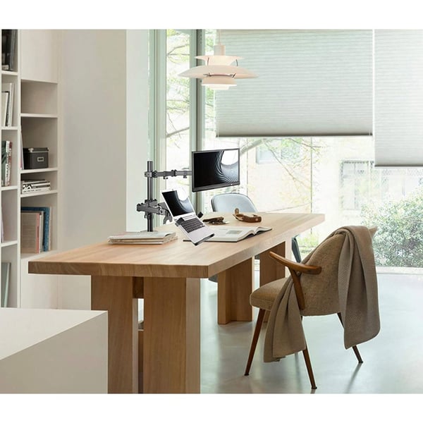 Techly ICA-LCD 174NB skærmbeslag og -stativer 81,3 cm (32") Skrivebord Sort