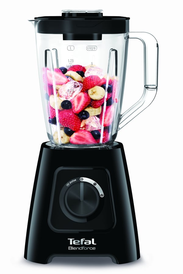 Tefal BlendForce II BL4208 tehosekoitin 1,25 L Pöydällä pidettävä tehosekoitin 600 W Musta