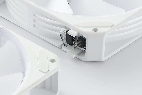 ABYSM Arclight 2.0 ARGB Computerkabinet Ventilator 12 cm Hvid 3 stk