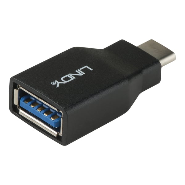 Lindy 41899 kabel kønsskifter USB 3.1-C USB 3.1-A Sort