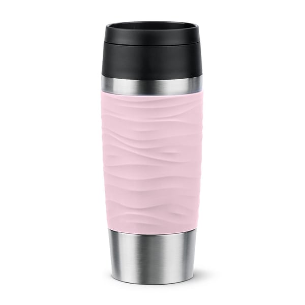 EMSA Travel Mug Waves 36 ml Vaaleanpunainen, Ruostumaton teräs