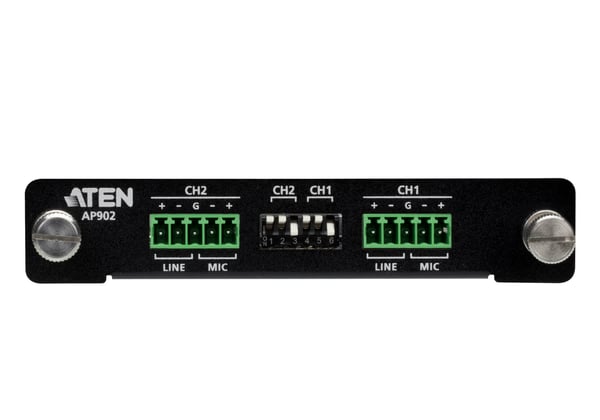 ATEN AP902 2.0 kanavaa Musta, Metallinen