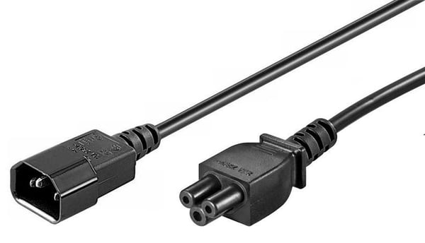 Microconnect PE080610 el-ledning Sort 1 m C14 forbinder C5 forbinder