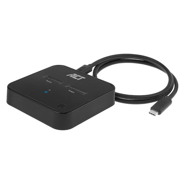 ACT AC1502 Dockningsstation för lagringsenhet USB 3.2 Gen 2 (3.1 Gen 2) Type-C Svart