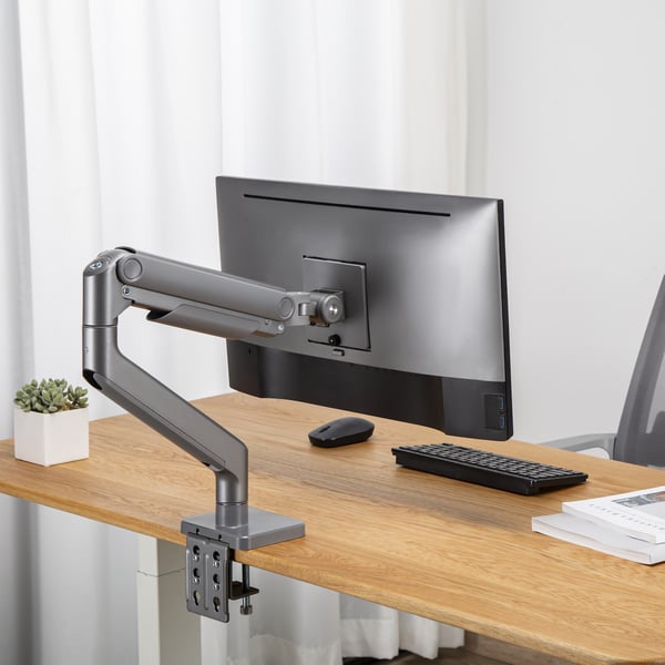 Ewent EW1529 skærmbeslag og -stativer 124,5 cm (49") Skrivebord Sølv
