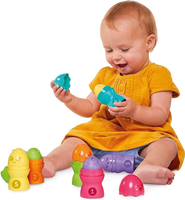 Tomy Toomies Hide & Squeak Egg Stackers