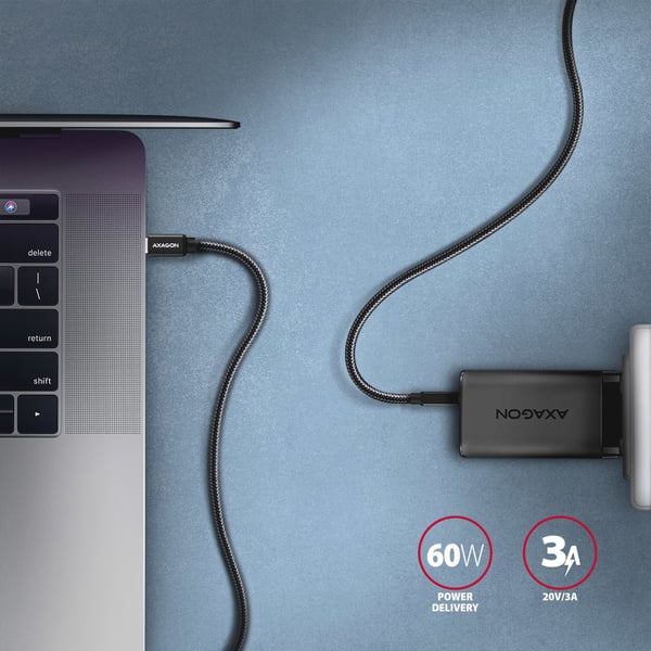 Axagon BUCM3-CM30AB USB-kablar USB 3.2 Gen 1 (3.1 Gen 1) 3 m USB C 5 Gbit/s 60 W Svart