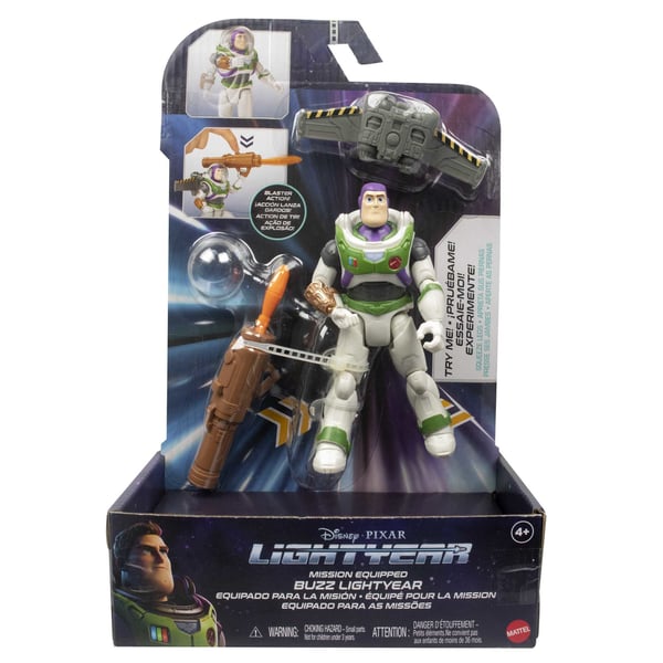 Lightyear Disney Pixar Uppdragsutrustad Buzz -figur