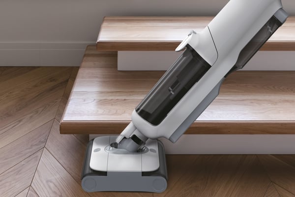 Hoover HW500 011 Stående vakuum Batteri Tør&våd Poseløs 0,6 L 150 W Grå, Hvid 4 At