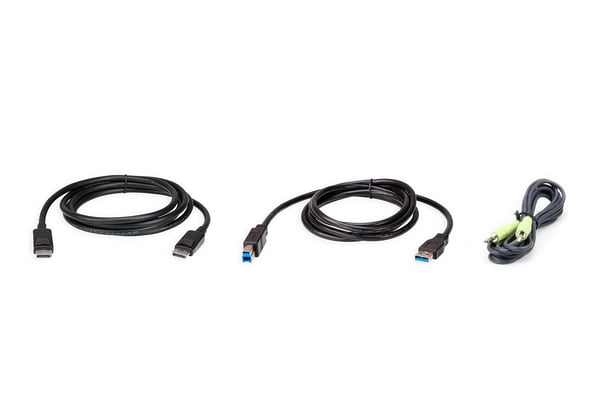 ATEN 2L-7D02UDPX3 KVM-kablar Svart 1,8 m