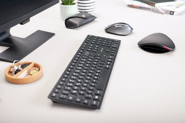 Cherry KW 9100 SLIM - Tastatur - trådløs - 2,4 GHz, Bluetooth 4.0