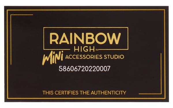Rainbow High Accessories Studio Series 1, H Assortment in PDQ Dukketaske