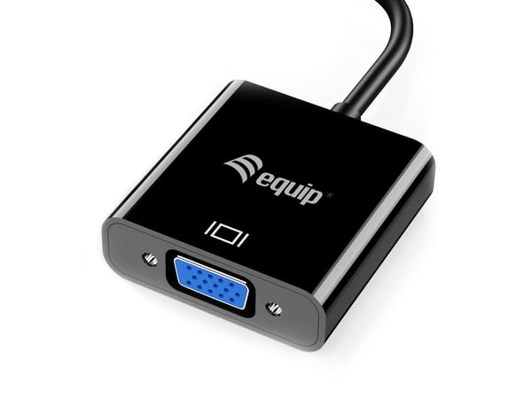 Equip 133384 USB grafisk adapter 1920 x 1080 pixel Sort