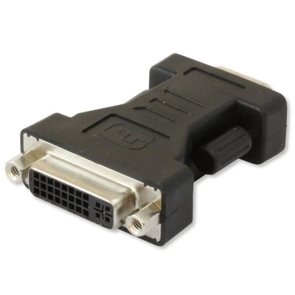 Techly DVI - VGA F/M DVI-I Sort