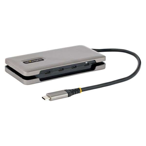 StarTech.com 4-Port USB-C Hubb, 4x USB-C Portar, USB 3.1 10Gbps, Portabel USB C Hubb med 100W Strömförs