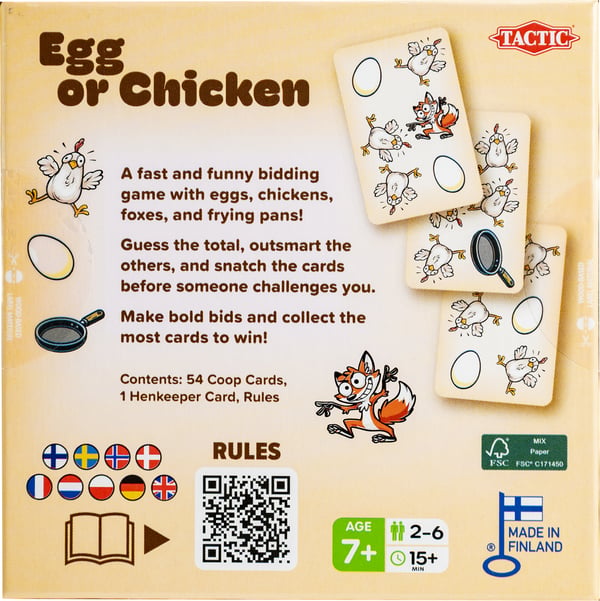 Tactic Egg or Chicken Korttipeli Perhe