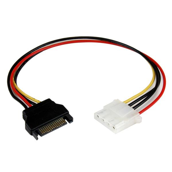 StarTech.com 30 cm SATA till Molex LP4 Strömadapter - Hane/Hona - Seriell ATA till 4-pin Strömkabeladapter -