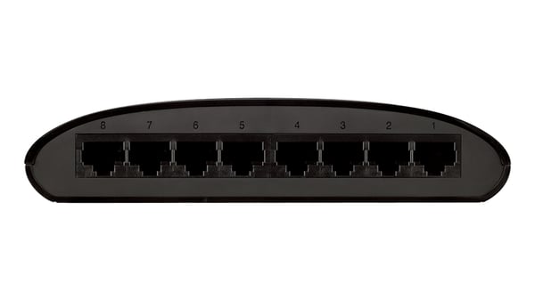 D-Link DES-1008D Ohanterad Fast Ethernet (10/100) Svart