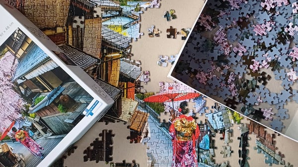 Tactic Puzzle Lovers Woman walking in Kyoto 1000 pcs puzzle