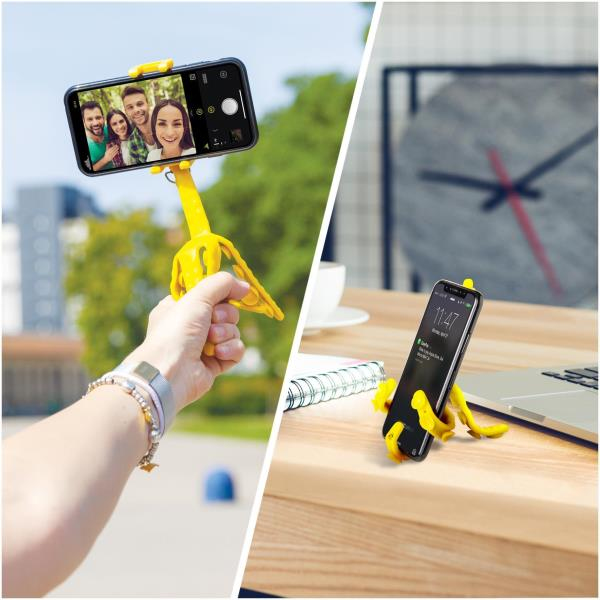 Celly Squiddy kamerastativ Smartphone/action kamera 6 ben Gul