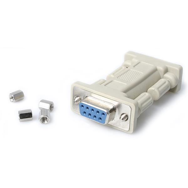 StarTech.com DB9 RS232 Seriell Nullmodem-Adapter – Hona/Hona - Nullmodemadapter - DB-9 (H)