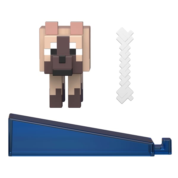 Minecraft Redstone Charged Chestnut Wolf Figure