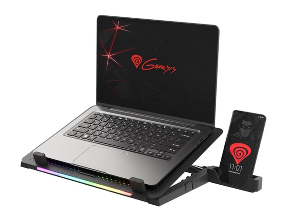 GENESIS Oxid 450 køling til laptop 39,6 cm (15.6") 2400 rpm Sort