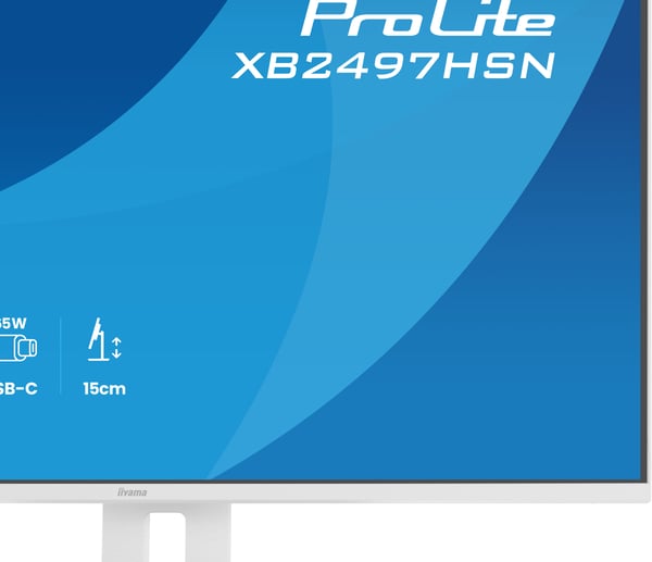 iiyama ProLite XB2497HSN-W1 platta pc-skärmar 60,5 cm (23.8") 1920 x 1080 pixlar Full HD LED Vit