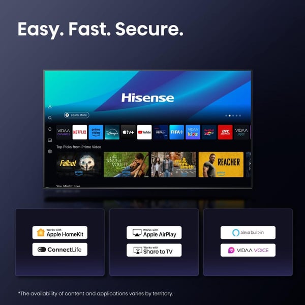 Hisense 98E7Q 2,49 m (98") 4K Ultra HD Älytelevisio Wi-Fi Musta
