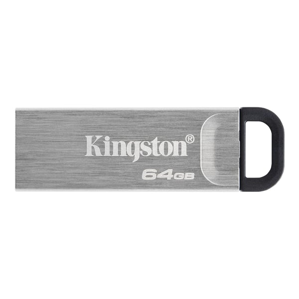 Kingston Technology DataTraveler Kyson Co-Logo USB-nøgle 64 GB USB Type-A 3.2 Gen 1 (3.1 Gen 1) Sølv