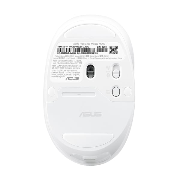 ASUS MD101 Mus hvid 90XB08U0-BMU000