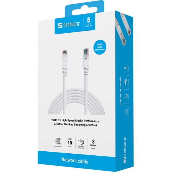 Sandberg Network Cable UTP Cat6 3 m