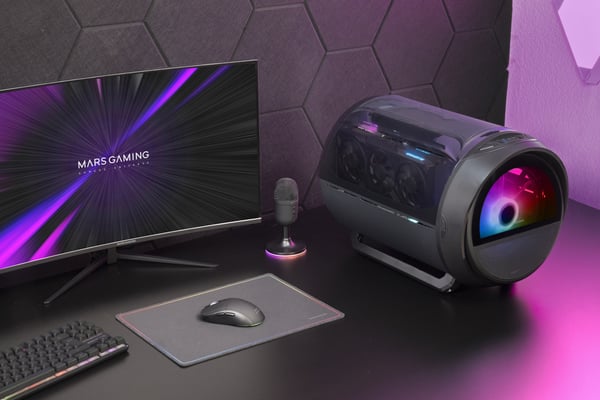 Mars Gaming MC-CYLON Mini Tower Svart