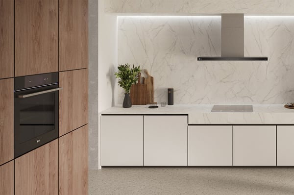 LG HCEZ3626S köksfläkt Inbyggd Svart, Rostfritt stål 600 m³/h
