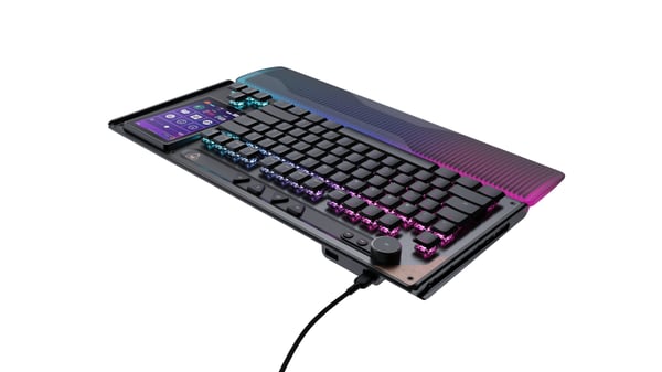Turtle Beach Command Series KB7 näppäimistö Pelaaminen USB AZERTY ranska Musta, Harmaa