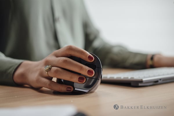 BakkerElkhuizen Evoluent D Medium Wireless datormöss Kontor Högerhand RF Trådlös laser 3200 DPI