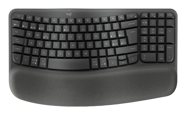 Logitech Wave Keys for Business tangentbord Kontor Trådlös RF + Bluetooth QWERTY Spansk grafit