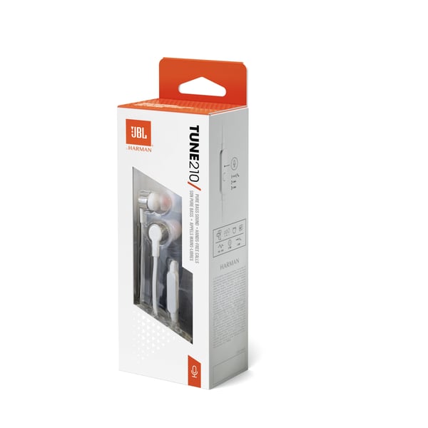 JBL Tune 210 Headset Ledningsført I ørerne Opkald/Musik/Sport/Hverdag Grå