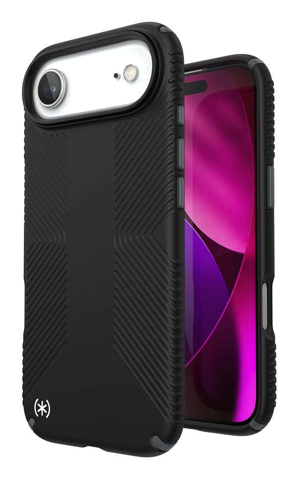 Speck Presidio2 Grip Cover til iPhone 17 Air Sort/Skifergrå/Hvid