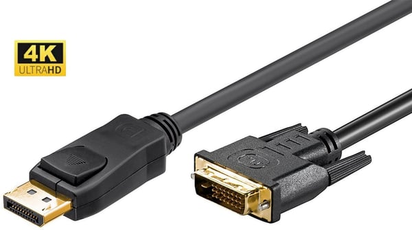 Microconnect DP-DVI-MM-300 videokaapeli-adapteri 3 m DisplayPort DVI-D Musta Microconnect DP-DVI-MM-300 videokaapeli-adapteri 3 m DisplayPort DVI-D Musta