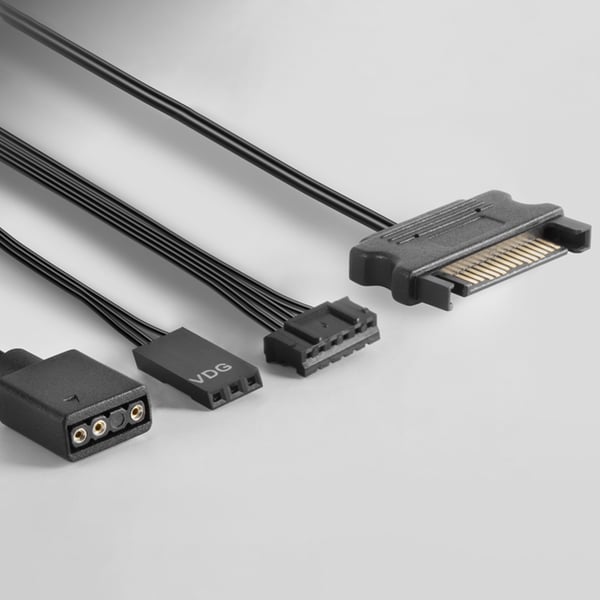 Mars Gaming MF3DKITW kylsystem för dator Datorväska Fan 12 cm Vit 3 styck