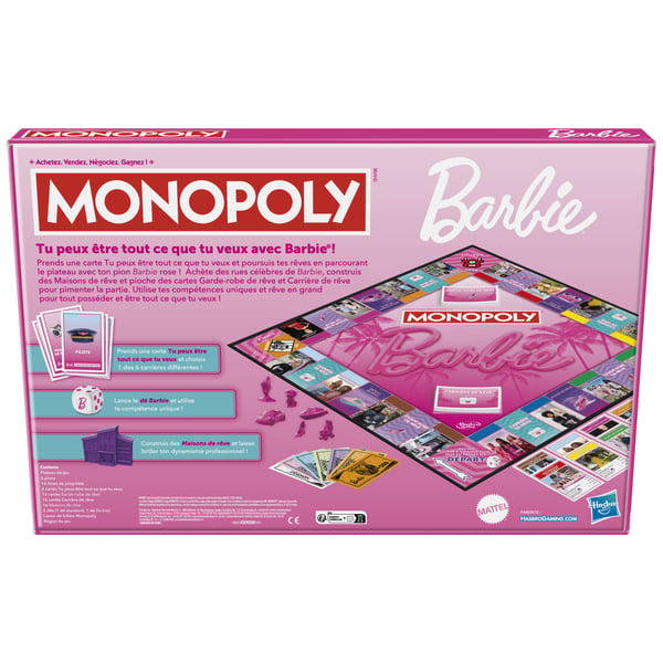Monopoly Barbie Lautapeli Liiketaloussimulaatio