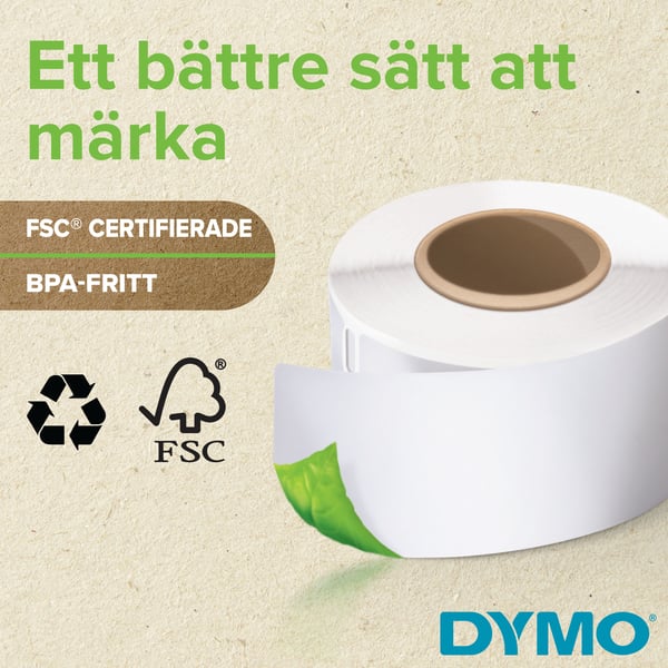 DYMO LabelWriter 5XL-etikettskrivare | Automatisk igenkänning av etiketter | Skriver ut extra breda fraktetiketter från Amazon, eBay, DHL med mera | Perfekt för e-handlare | EU-kontakt med två stift